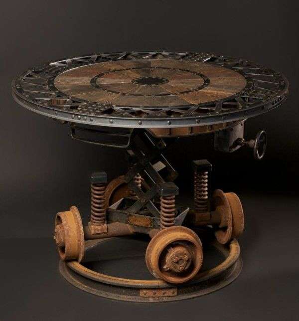 Table industrielle Steampunk