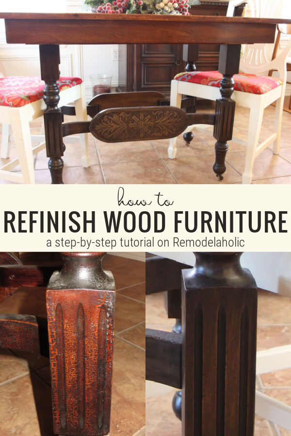 How To Refinish Wood Furniture By Beckwiths Treasures On Remodelaholic (en anglais)